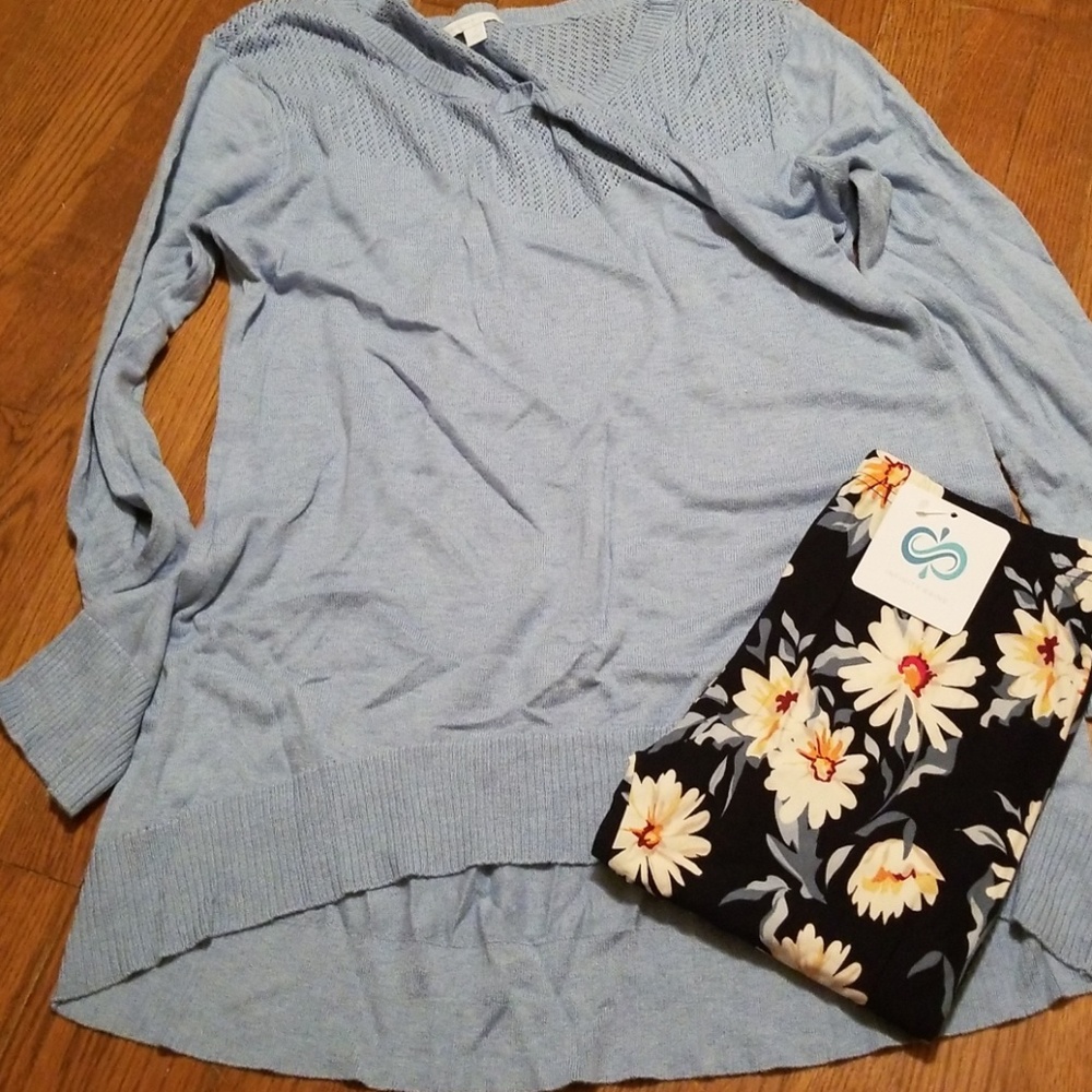 Last 1! Daisy print soft leggings - Picture 4 of 4
